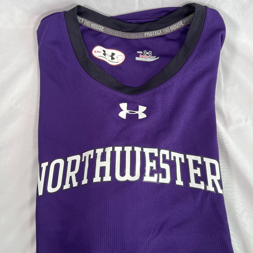 Official Northwestern Under Armour Athletic Crew Neck; 2XL; Never Worn